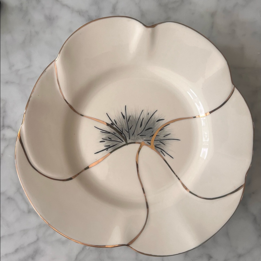 Anthropologie Papetal Floral Plate 9”